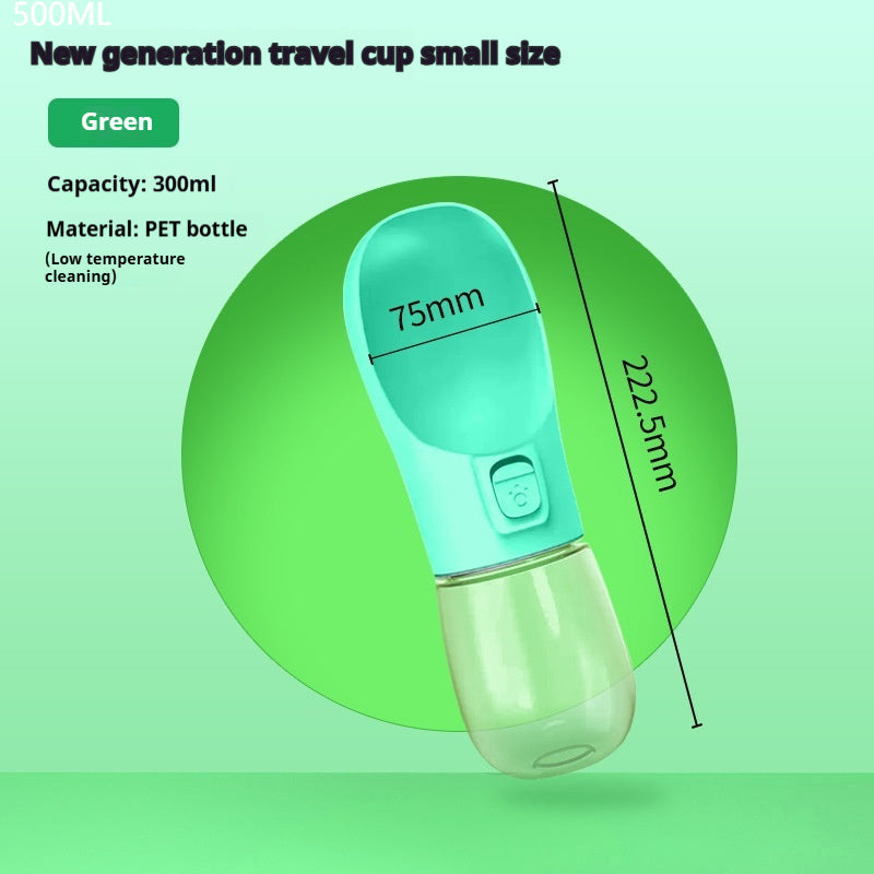 Bouteille d’eau portable pour chien avec gamelle