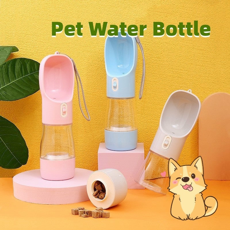 Bouteille d’eau portable pour chien avec gamelle