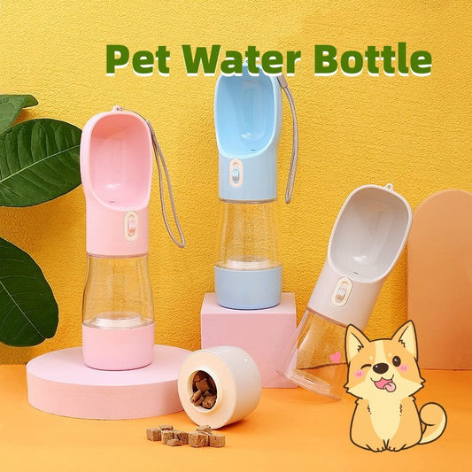 Bouteille d’eau portable pour chien avec gamelle